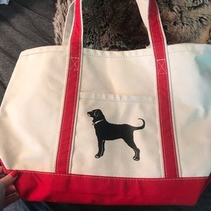 Black dog bag